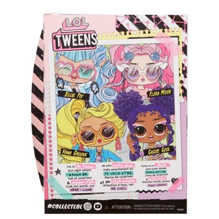 LOL Surprise Tweens - Muñeca fashion articulada 24 cm - Flora Moon - 2 conjuntos y varios complementos - A partir de 4 años 5 LOL Surprise Tweens - Muñeca fashion articulada 24 cm - Flora Moon - 2 conjuntos y varios complementos - A partir de 4 años 5