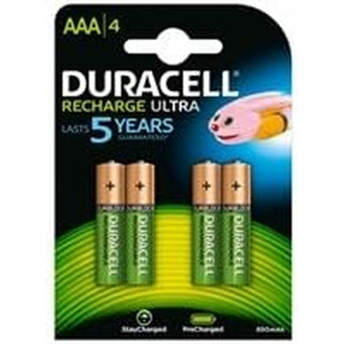 Pilas Recargables DURACELL DURDLLR03P4B 1,5 V (4 Unidades) 0 Pilas Recargables DURACELL DURDLLR03P4B 1,5 V (4 Unidades) 0