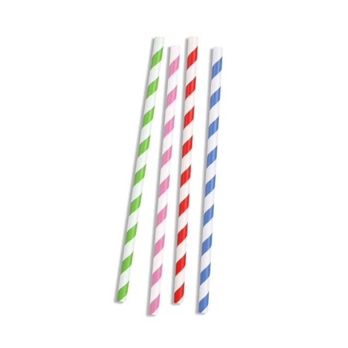 Set de 25 pajitas de cartón con franjas - 197x6 mm - Algon (24 Unidades) 2 Set de 25 pajitas de cartón con franjas - 197x6 mm - Algon (24 Unidades) 2