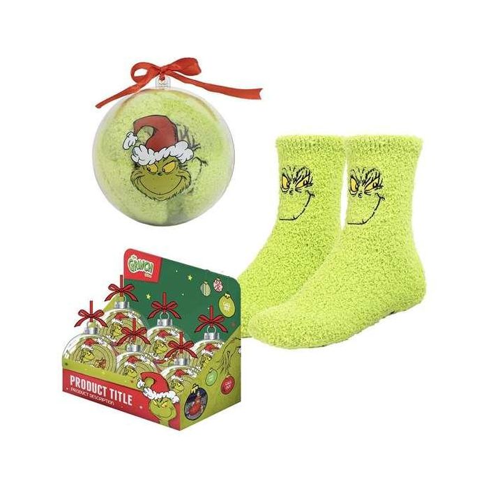 Calcetin antideslizante navideño the grinch ( talla 38-45) 5 Calcetin antideslizante navideño the grinch ( talla 38-45) 5