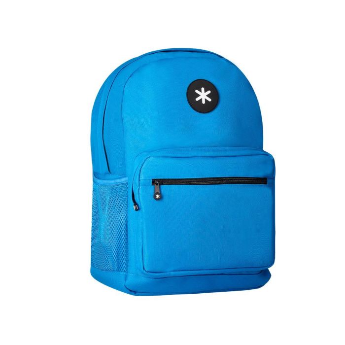 Cartera Antartik Mochila Con Asa Y Bolsillo Frontal Concremallera Color Azul 320x140x430 mm 3