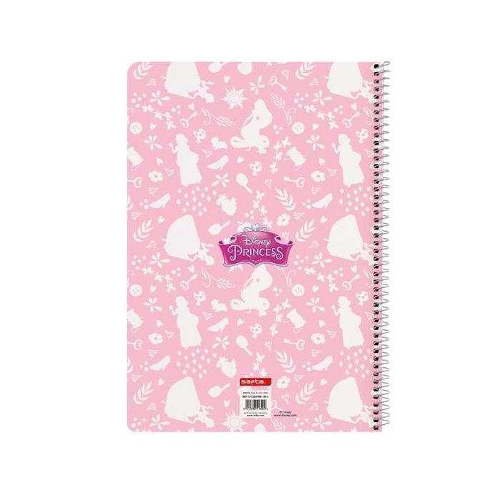 Safta Libreta Princesas Disney Magical Folio 80 Hojas Tapas Duras 21.5x31x1 cm Poliéster y PVC 3