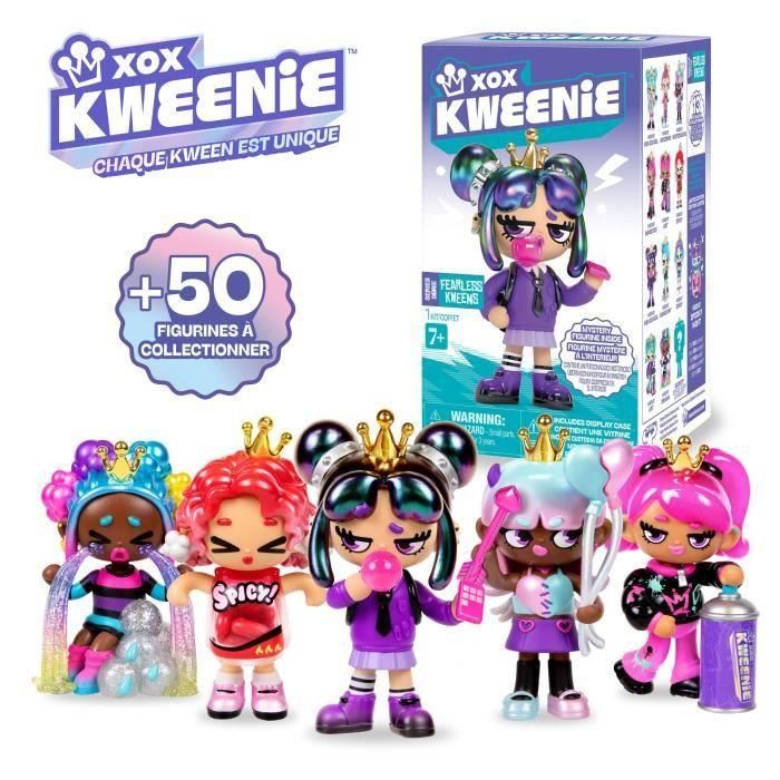 Muñeca sorpresa - XOX KWEENIE - Serie Fearless - 13 cm - 13 modelos para coleccionar - Modelo aleatorio 1 Muñeca sorpresa - XOX KWEENIE - Serie Fearless - 13 cm - 13 modelos para coleccionar - Modelo aleatorio 1