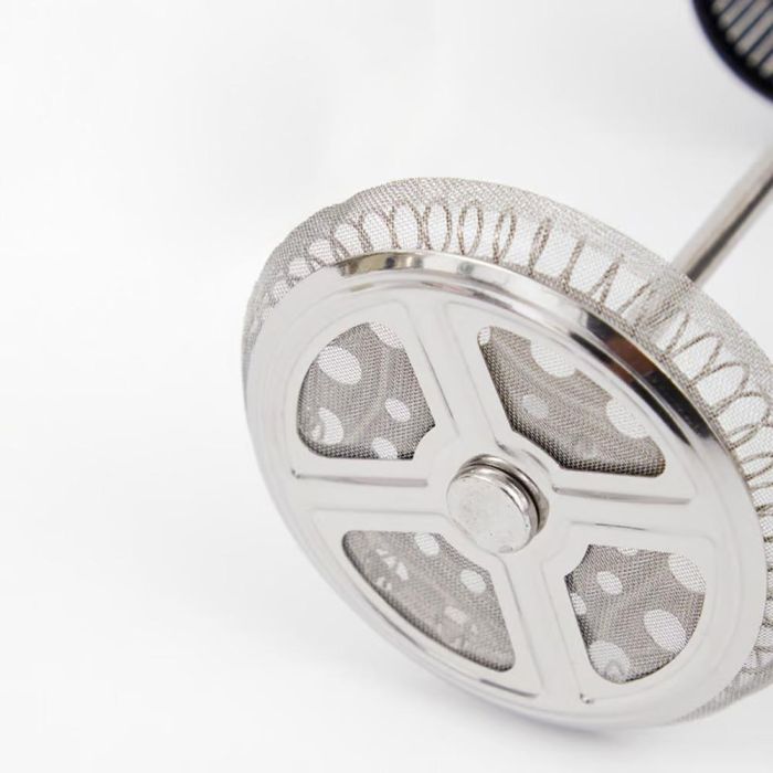 Oroley Cafetera / Tetera Údine Embolo 350 ml 3 Tazas Vidrio Borosilicato Acero Inoxidable 1