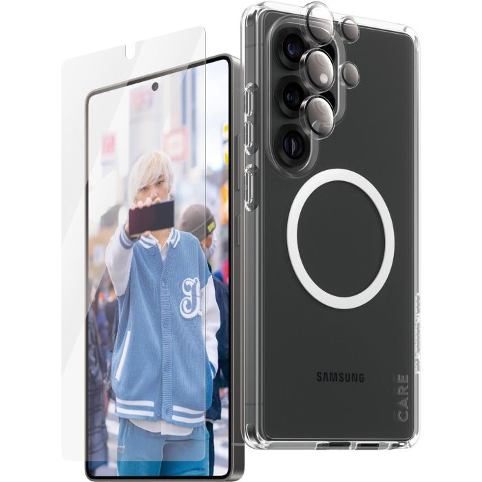 PanzerGlass CARE Flagship 3-in-1 Bundle para Samsung Galaxy S25 Ultra
