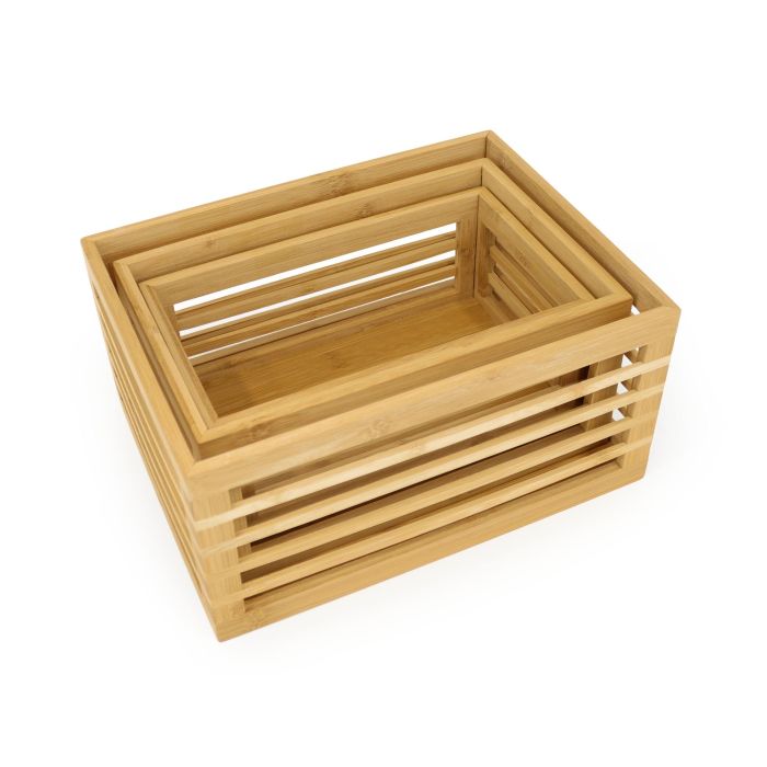 Set de 3 Cajas de Bambú para Organizar - Confortime (4 Cajas) 5 Set de 3 Cajas de Bambú para Organizar - Confortime (4 Cajas) 5