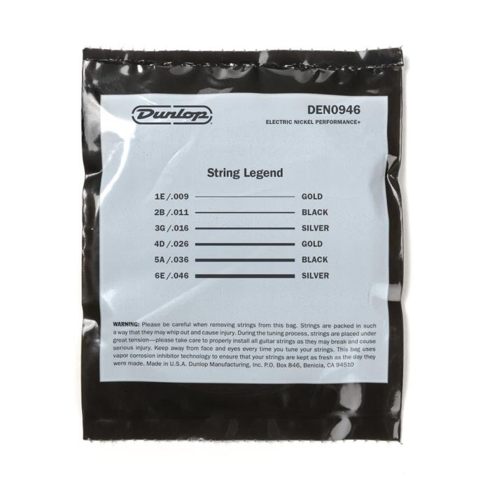 Dunlop Cuerdas Guitarra Eléctrica Nickel Light Heavy 09-46 2