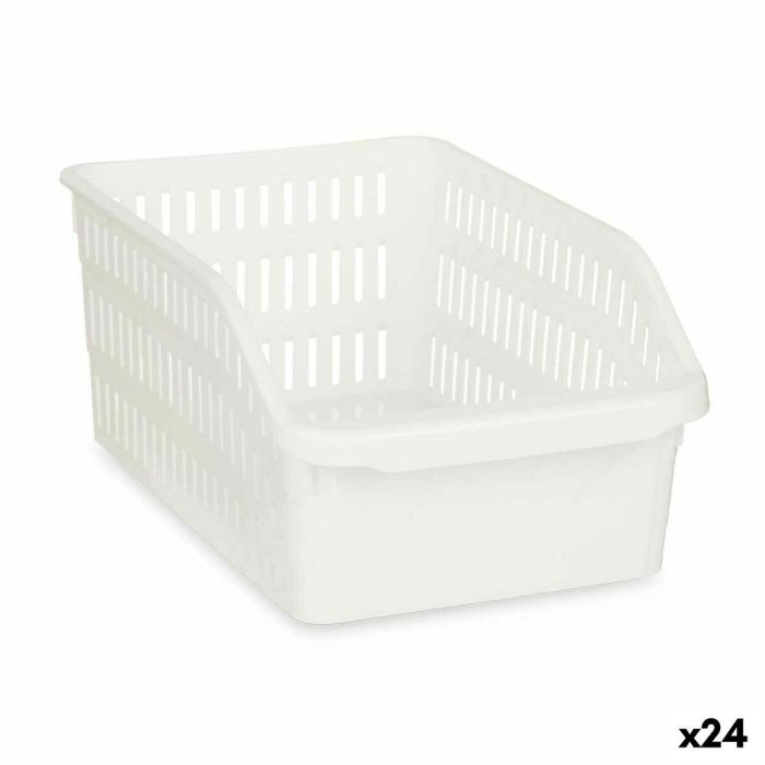 Organizador para Nevera Kinvara 03 1067 Blanco 20,3 x 12,8 x 30,5 cm (24 Unidades)