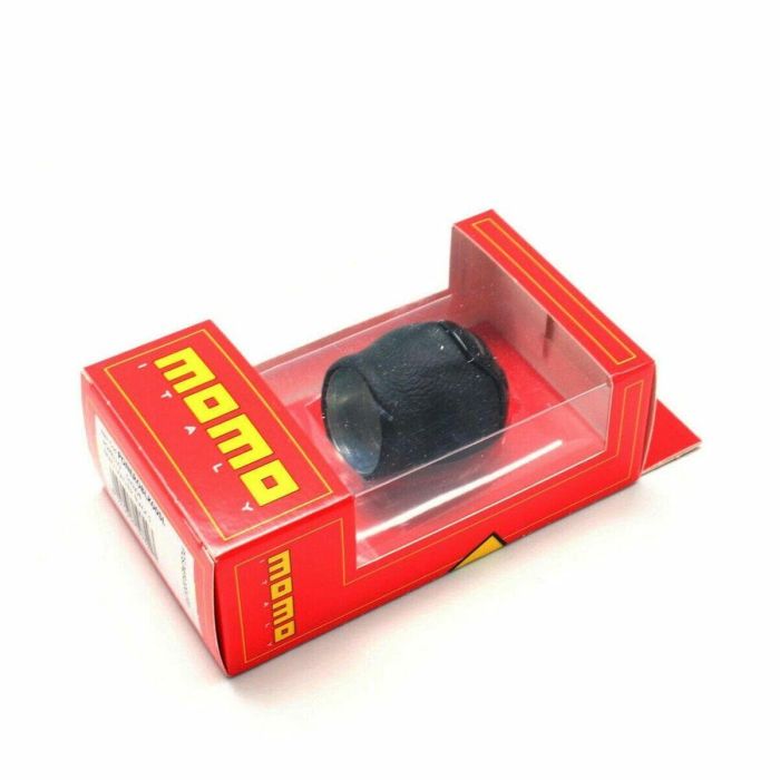 MOMO MOMPONEROBLK00SL Pomo palanca de cambios Nero Rev.System de piel y aluminio, universal, deportivo, original 3