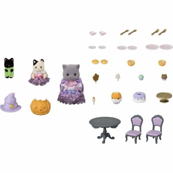 Sylvanian Families SYL5054131057643 Caja de Halloween con 3 Figuras Disfrazadas, Muebles y Snacks 4 Sylvanian Families SYL5054131057643 Caja de Halloween con 3 Figuras Disfrazadas, Muebles y Snacks 4