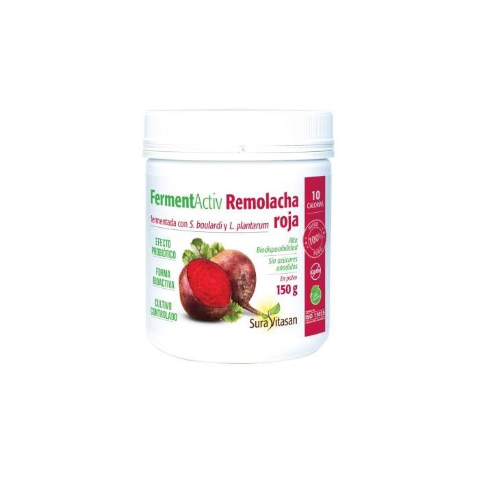 SURA VITASAN Remolacha Roja Fermentada 150g - Nutrientes para Batidos, Zumos y Yogures