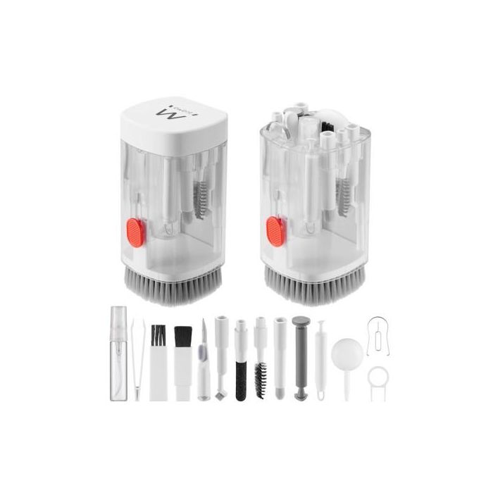 Ewent EW5631 Kit de Limpieza 7 en 1 para PC, Portátil, Teclado, Auriculares, Móvil, Pantallas, TV