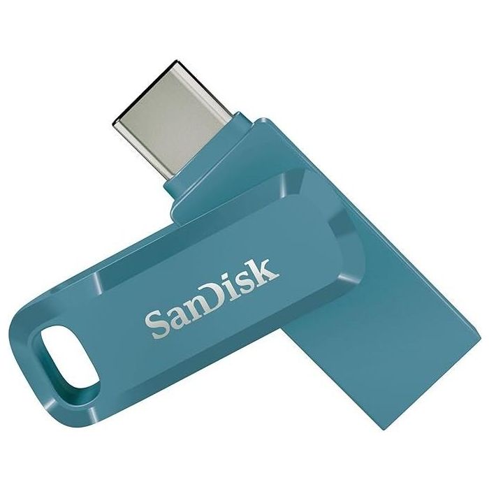 SanDisk Memoria USB 3.2 Ultra Dual Drive Go USB-C / USB-A 64 GB 150 MB/s Color Bahía Navagio