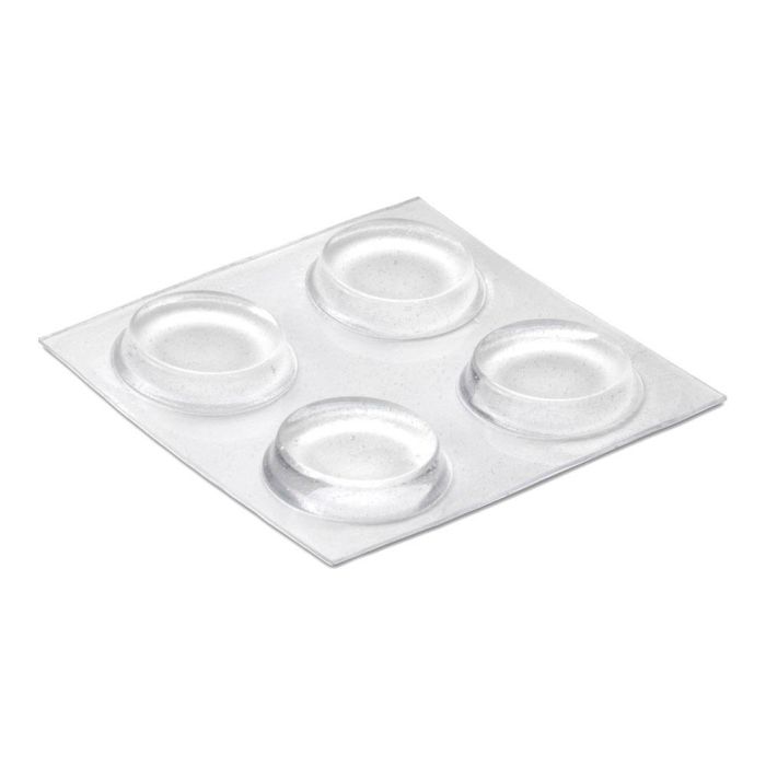 Inofix Gota autoadhesiva protectora transparente Ø19x4mm, PVC flexible, blister 4 unid.
