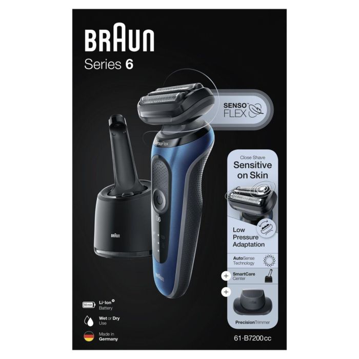 Braun 61 -B7200CC Razor Eléctrico Mower Series 6 con Precisión SmartCare Center Azul 6 Braun 61 -B7200CC Razor Eléctrico Mower Series 6 con Precisión SmartCare Center Azul 6