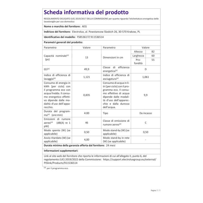 Lavavajillas AEG FSB53617Z Blanco 4 Lavavajillas AEG FSB53617Z Blanco 4