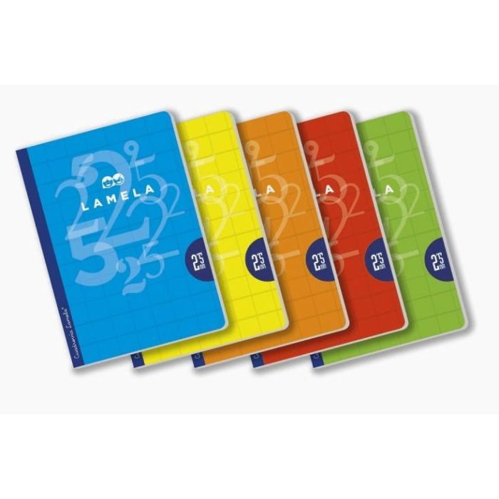 Lamela Libreta Grapada 50H A4 90 gr Cuadrovía 2,5 mm C-Margen C-Surtidos Básicos -5U- Lamela Libreta Grapada 50H A4 90 gr Cuadrovía 2,5 mm C-Margen C-Surtidos Básicos -5U-