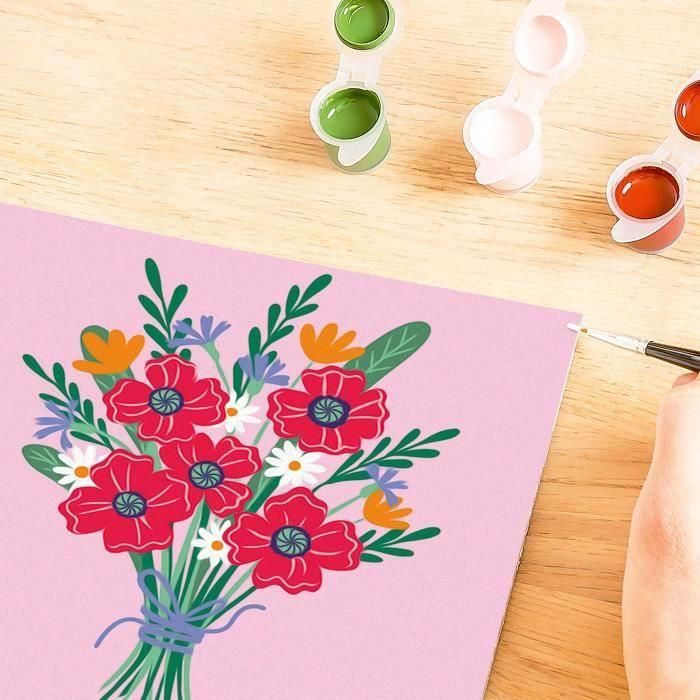 CreArt 20x20 cm Ramo de amapolas, Ocio creativo, Adulto, Pintar por números, 25519, Ravensburger 5 CreArt 20x20 cm Ramo de amapolas, Ocio creativo, Adulto, Pintar por números, 25519, Ravensburger 5