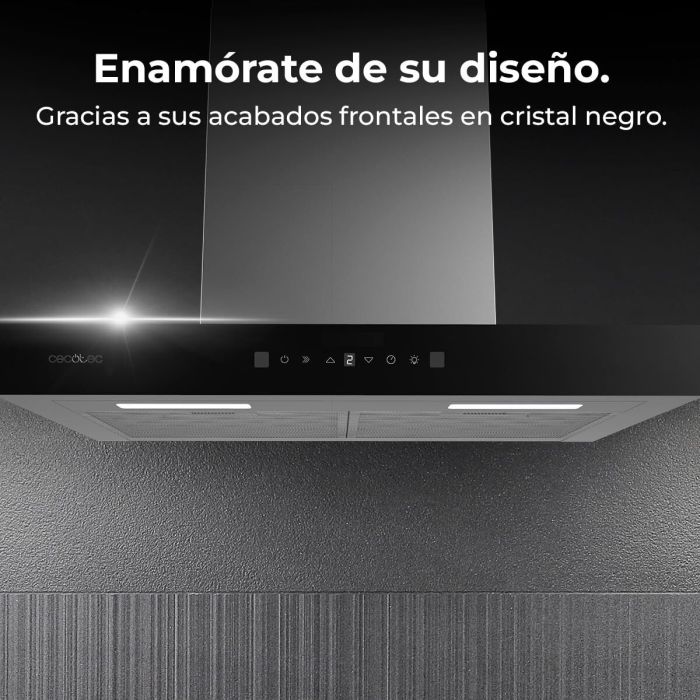 Cecotec Campana Convencional 60 cm Bolero Flux TT 605500 Glass negra A++ cristal 12 Cecotec Campana Convencional 60 cm Bolero Flux TT 605500 Glass negra A++ cristal 12