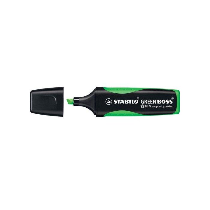 Marcador Fluor Stabilo Green Boss Verde (Set de 10)