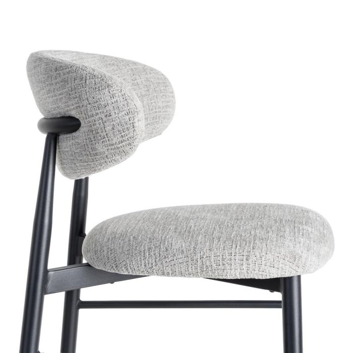 Taburete 75 cm Gris Tejido-Metal 54 X 52 X 105 cm