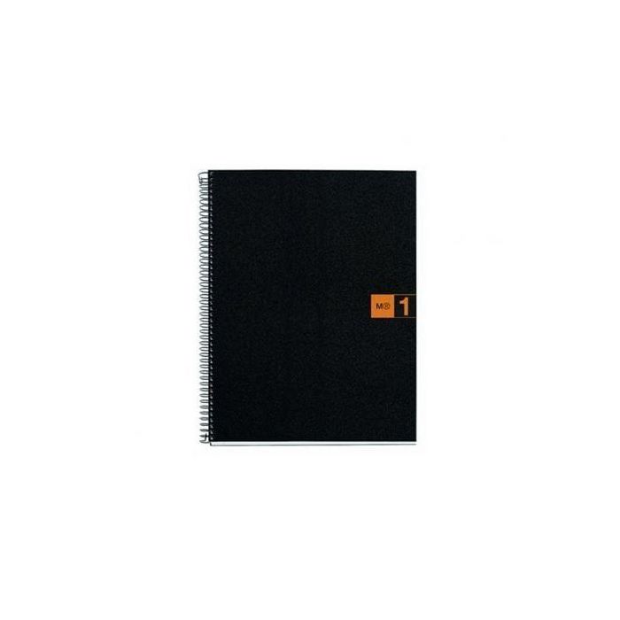 CUADERNO ESPIRAL A4 - 80 HOJAS MICROPERFORADAS - 4 TALADROS - NOTE BOOK -1 4 - RECICLADO - NARANJA - MIQUEL RIUS