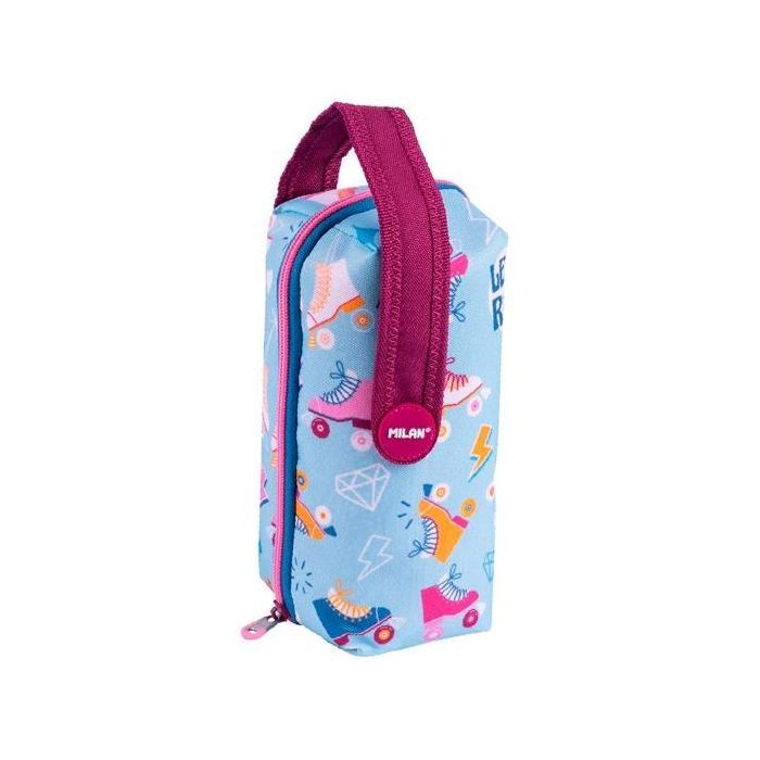 Milan Kit 4 Estuches con Contenido Escolar Completo: Lápices, Rotuladores, Bolígrafos, Goma, Sacapuntas, Regla - Serie Especial Roller 2