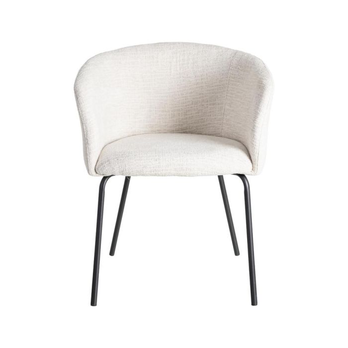 Silla Crema Tejido-Metal Salón 61 X 56 X 77,50 cm