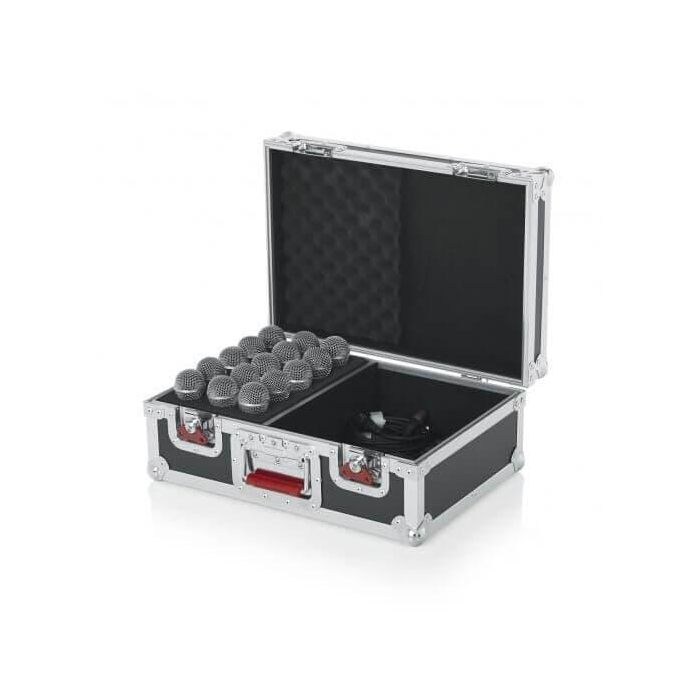 GATOR Flightcase para 15 Micrófonos 53.3 x 40 x 30.5 cm 1
