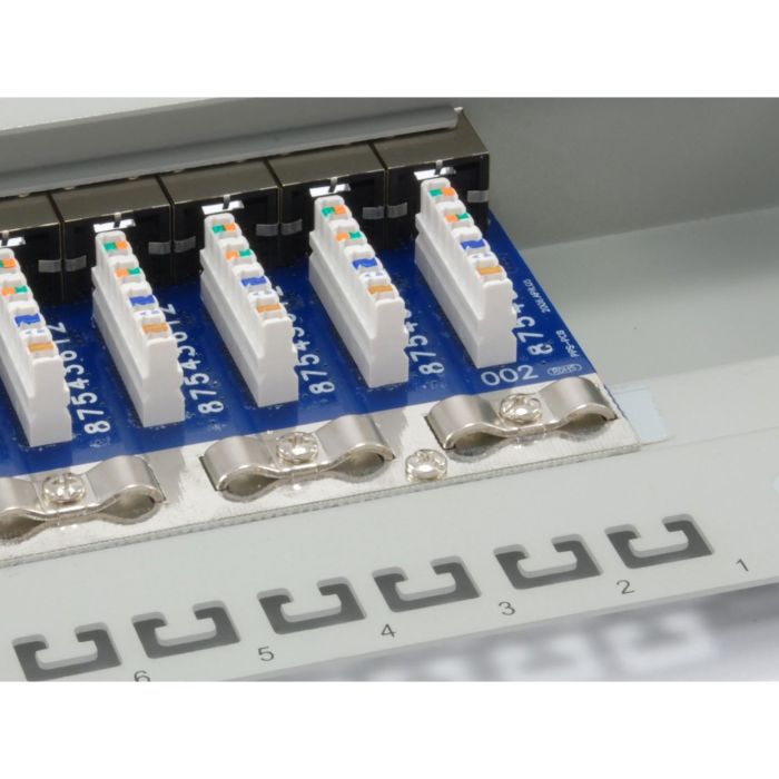 Equip Patchpanel 16x RJ45 Cat6 19" FTP 1HE ISO/IEC hellgrau 4 Equip Patchpanel 16x RJ45 Cat6 19" FTP 1HE ISO/IEC hellgrau 4