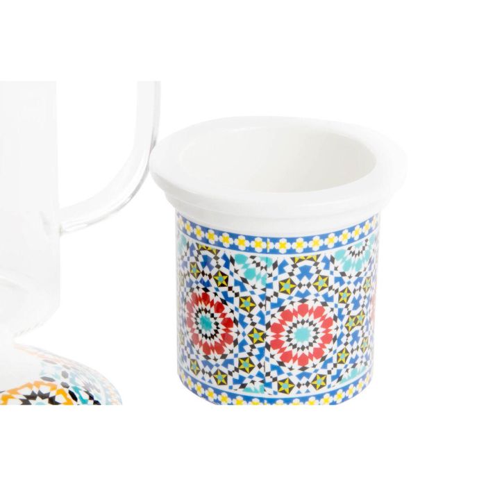 Taza con Filtro para Infusiones DKD Home Decor Multicolor Naranja Azulejo Árabe 300 ml (2 Unidades) 3 Taza con Filtro para Infusiones DKD Home Decor Multicolor Naranja Azulejo Árabe 300 ml (2 Unidades) 3