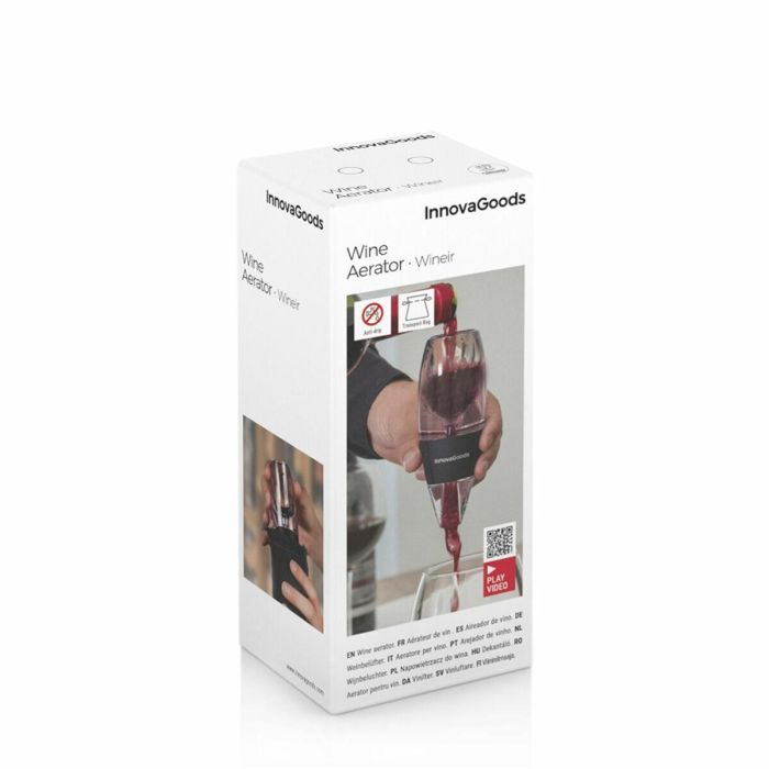 Aireador de Vino con Filtro, Soporte y Funda Wineir InnovaGoods 1 Aireador de Vino con Filtro, Soporte y Funda Wineir InnovaGoods 1