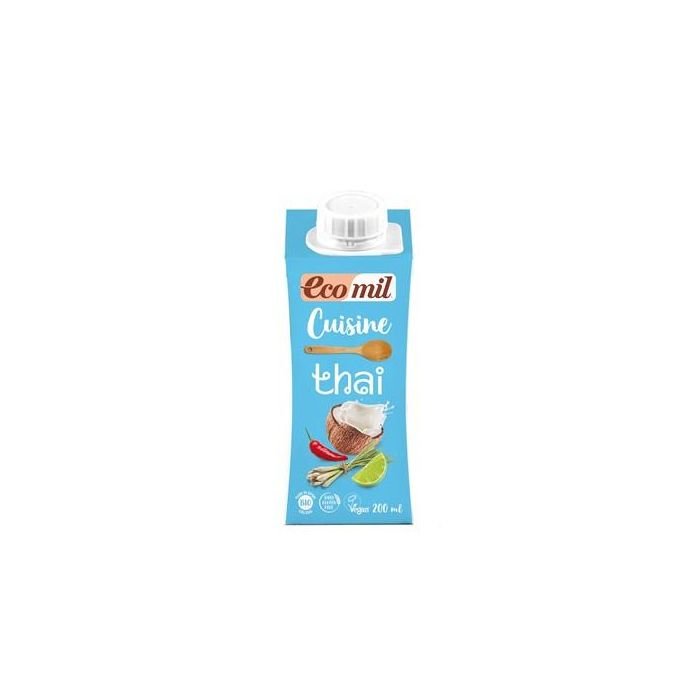 Ecomil Bebida de Coco para Cocinar Cuisine Thai Coco 200ml Bio