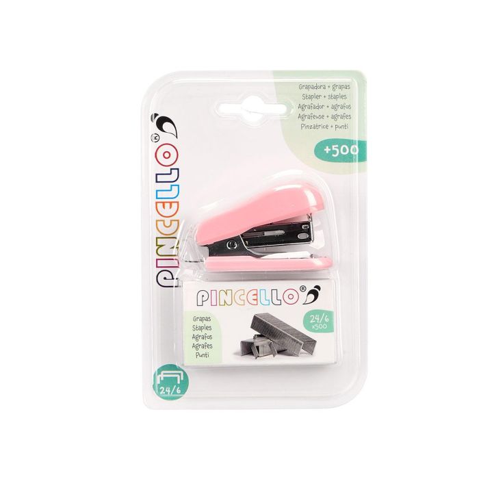 Grapadora Pincello 500 grapas surtidos colores 6,5 cm - Morado, Rosa, Verde (36 Unidades) 2 Grapadora Pincello 500 grapas surtidos colores 6,5 cm - Morado, Rosa, Verde (36 Unidades) 2