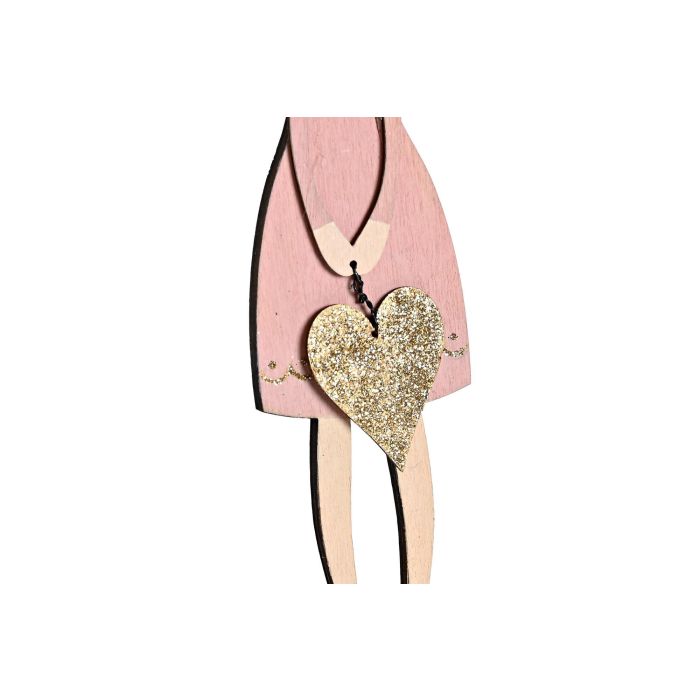 DKD Home Decor Decoración Colgante Navidad Fantasía Ángel Madera Rosa Palo Blanco, 24 Unidades, Surtido Aleatorio 2 DKD Home Decor Decoración Colgante Navidad Fantasía Ángel Madera Rosa Palo Blanco, 24 Unidades, Surtido Aleatorio 2