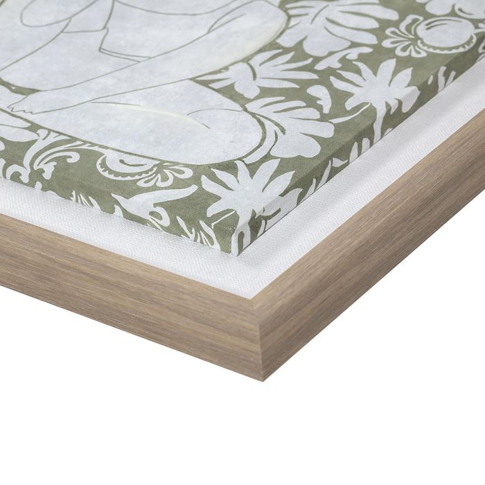 DKD Home Decor Cuadro Scandi Verde Blanco Lienzo MDF Mujer Flores 42 x 42 cm (2 Unidades) 2 DKD Home Decor Cuadro Scandi Verde Blanco Lienzo MDF Mujer Flores 42 x 42 cm (2 Unidades) 2