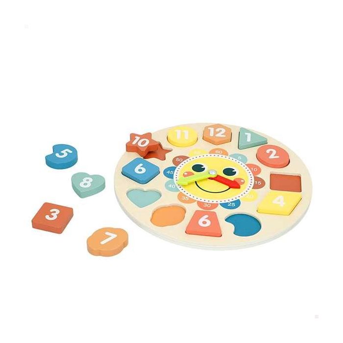 Color Baby Reloj Madera con 13 Piezas, 22x7x22 cm, Modelos Surtidos 1
