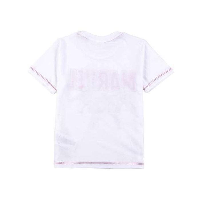 Camiseta de Manga Corta Infantil Marvel Blanco 14 Años 1