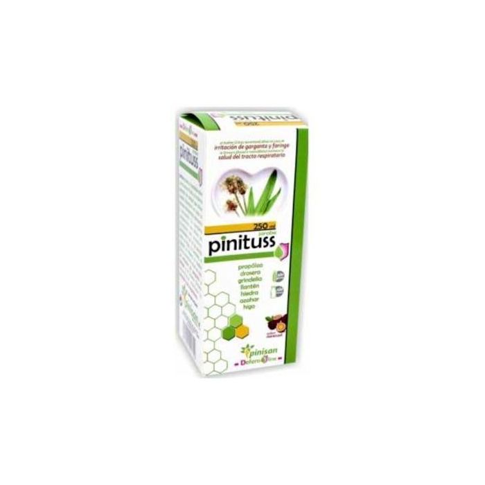 PINISAN Pinituss Jarabe 250ml con Higo, Grindelia, Llantén, Hiedra, Propóleo para Irritación de Garganta y Función Respiratoria
