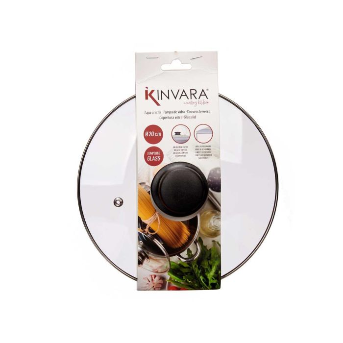 Tapa Cristal Filo Plata 20 Cm Kinvara (12 Unidades) 1 Tapa Cristal Filo Plata 20 Cm Kinvara (12 Unidades) 1