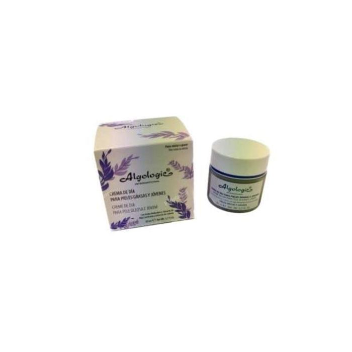ALGOLOGIE P0106 Crema de Día Hidratante para Piel Grasa y Joven 50ml - Con Ácido Hialurónico y Cebada