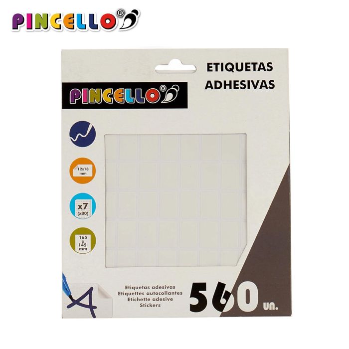 Etiquetas Adhesivas 12X18Mm Rectang 7Pag Pincello (120 Unidades) 1 Etiquetas Adhesivas 12X18Mm Rectang 7Pag Pincello (120 Unidades) 1