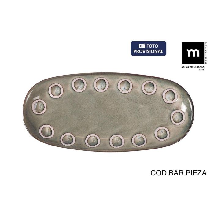 Fuente de Cocina La Mediterránea Almudena Gris Ovalado 25 x 12 x 2,2 cm (24 Unidades) 1 Fuente de Cocina La Mediterránea Almudena Gris Ovalado 25 x 12 x 2,2 cm (24 Unidades) 1