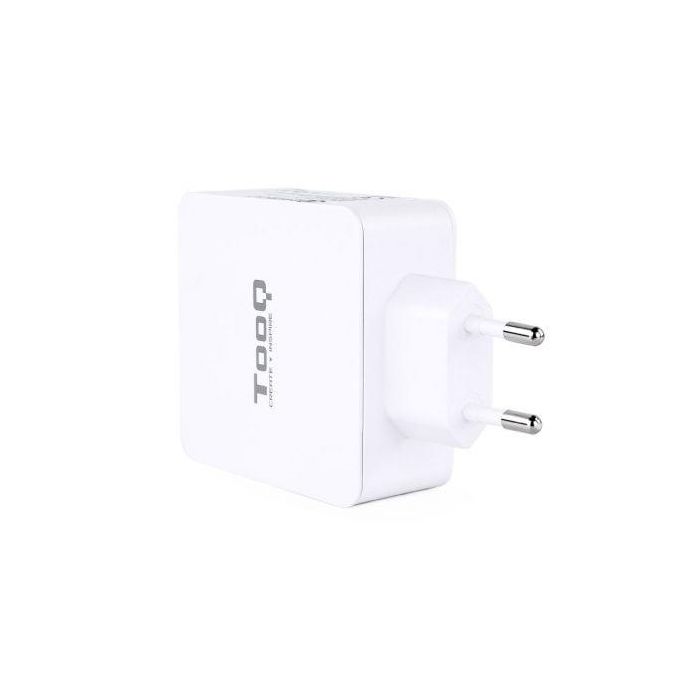 TooQ TQWC-2SC03WT Cargador de Pared 48W con Doble Puerto USB-C Power Delivery y USB-A Quick Charge 3.0 Blanco 1 TooQ TQWC-2SC03WT Cargador de Pared 48W con Doble Puerto USB-C Power Delivery y USB-A Quick Charge 3.0 Blanco 1