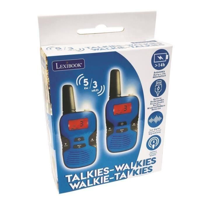 Lexibook Walkie-Talkies Digitales Recargables con Alcance de 5 km y 8 Canales para Exteriores 4
