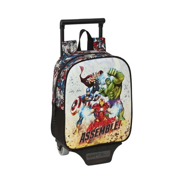 Mochila Escolar con Ruedas The Avengers Forever Multicolor 22 x 27 x 10 cm