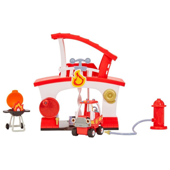Mga Let's Go Cozy Coupe Estación de Bomberos 661310 con Camión de Bomberos, Boca de Incendios y Sombrero para +18 Meses 1