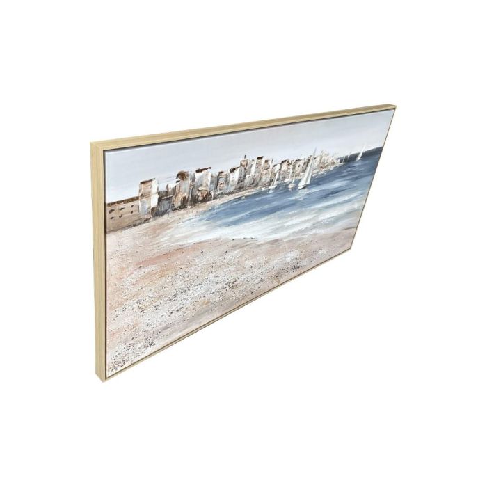 Cuadro Mediterraneo DKD Home Decor Azul Beige 4.5 x 70 x 140 cm (2 Unidades) 1