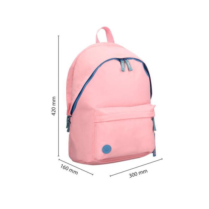 Mochila Antartik Teens 20 L Compartimento Para Portatil Color Rosa 420 X 160 X 300 mm 1