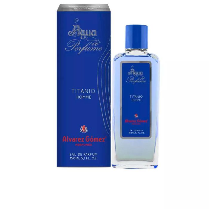 Alvarez Gomez Agua de Perfume Sr Titanio Masculina Notas Frescas Florales Amaderadas Fragancia Versátil para Uso Diario u Ocasiones Especiales